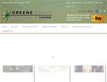 Tablet Screenshot of greenecountyfairgrounds.com